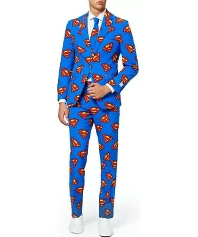 Opposuits Men's Supermanâ¢ 2 Piece Suit + Tie